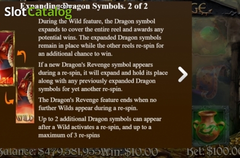 Info. Dragons Revenge (Mobilots) slot