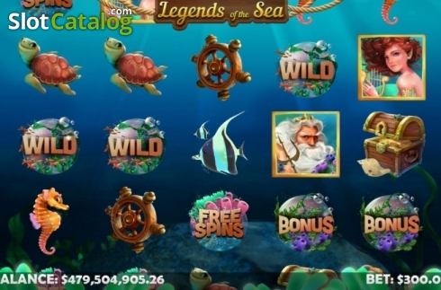 Reel Screen. Legends of the Sea (Mobilots) slot
