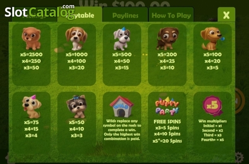 Bildschirm4. Puppy Party slot