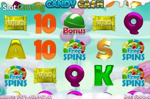 Bildschirm2. Candy Cash (Mobilots) slot