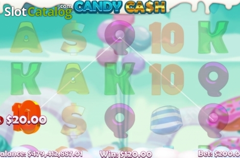 画面3. Candy Cash (Mobilots) カジノスロット