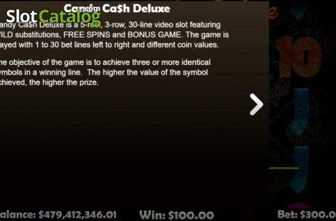 Ecran7. Candy Cash Deluxe slot