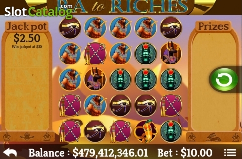 Reel Screen. Ra to Riches slot