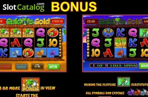 Paytable 1. Guido's Gold slot