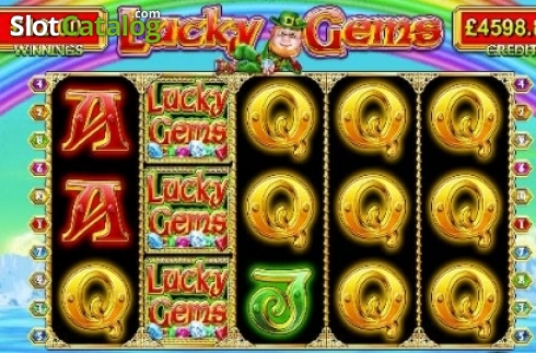 Pantalla3. Lucky Gems (Reflex Gaming) Tragamonedas 