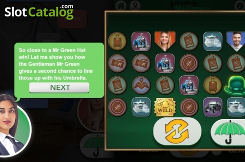 Bildschirm5. Finding Mr Green slot