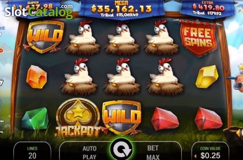 Reel Screen. Victory Tribes slot