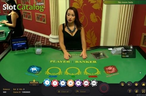 Game Screen. Baccarat Dragon Bonus Live Casino slot