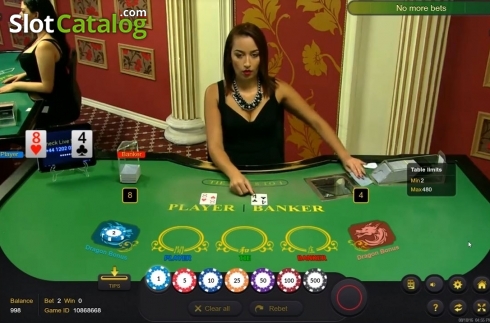 Bildschirm3. Baccarat Dragon Bonus Live Casino slot