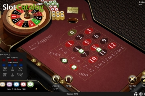 Game Screen 1. 12 Numbers Roulette slot