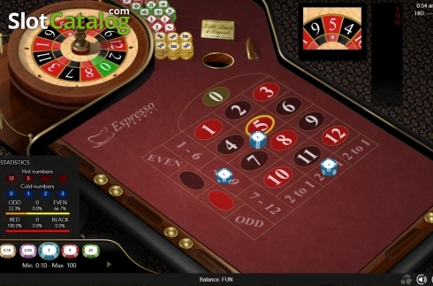 Schermo4. 12 Numbers Roulette slot