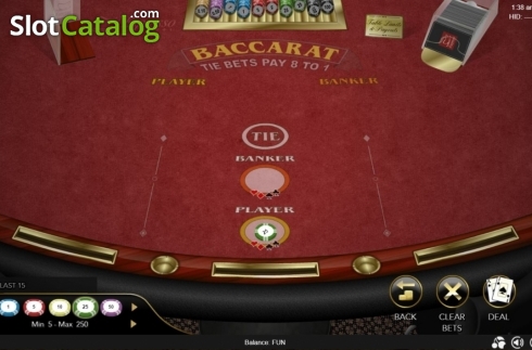 Game Screen 1. Baccarat (Espresso) slot