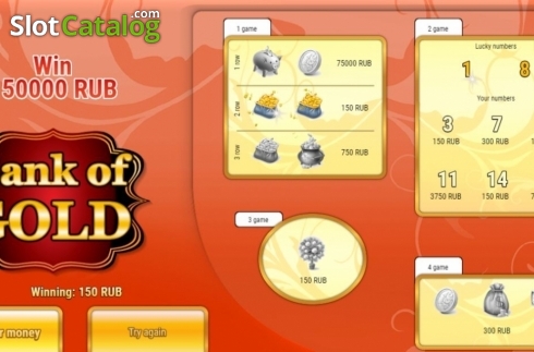 Game Screen 3. Bank of Gold slot