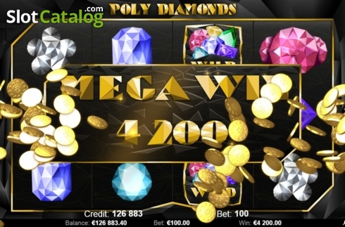 Mega Win. Poly Diamonds slot