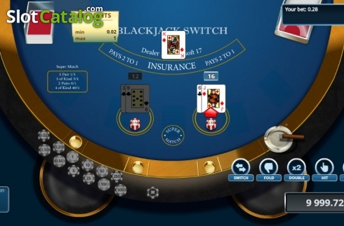 Game Screen 2. Blackjack Switch (Novomatic) slot