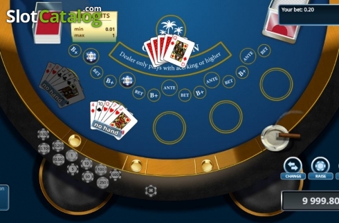 Pantalla3. Caribbean Poker (Novomatic) Tragamonedas 