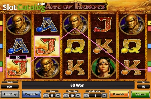 Game workflow . Age Of Heroes Deluxe slot