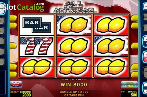 Game workflow . All American Deluxe slot