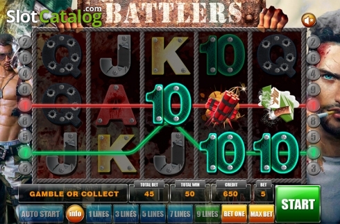 画面3. Battlers カジノスロット