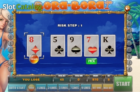 Gamble game 2. BoraBora slot
