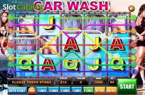 Reels screen. Car Wash slot
