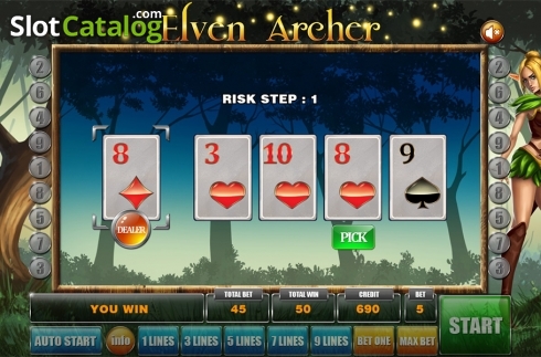Gamble game 2. Elven Archer slot