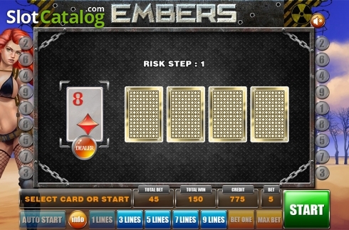 Gamble game . Embers slot