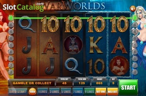 画面4. WarWorlds カジノスロット
