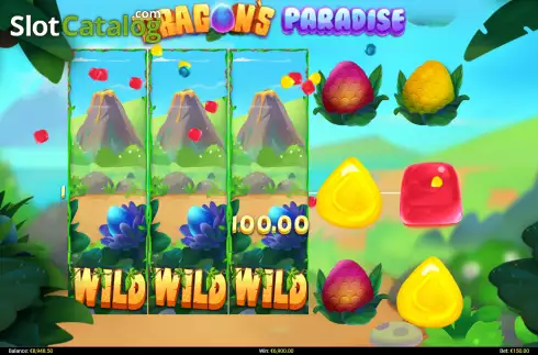 Skärmdump3. Dragons Paradise slot