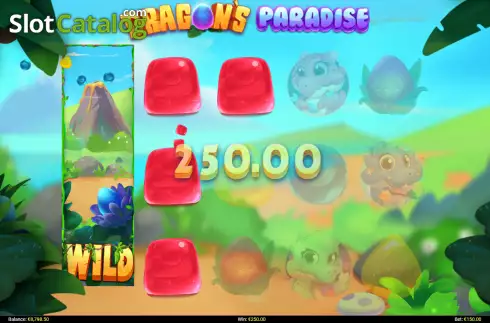 Win screen 2. Dragons Paradise slot