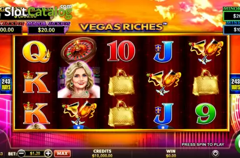 Game screen. Vegas Riches slot
