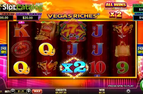 Win screen 2. Vegas Riches slot