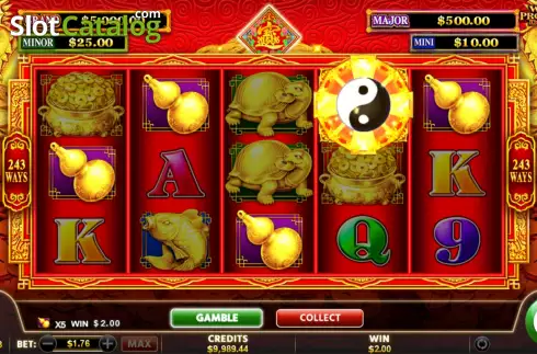 Bildschirm4. Wheel of Prosperity Dragon slot