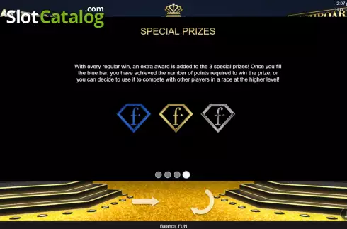 Game Features screen 3. 3 Diamonds FashionTv slot