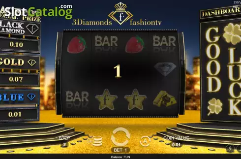 Win screen 3. 3 Diamonds FashionTv slot