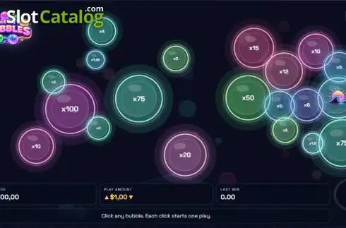 Neon Bubbles game. Neon Bubbles slot