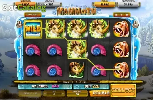 Win Screen . Mammoth (Betsense) slot