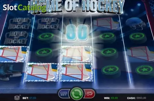 Win Screen. Home of Hockey slot