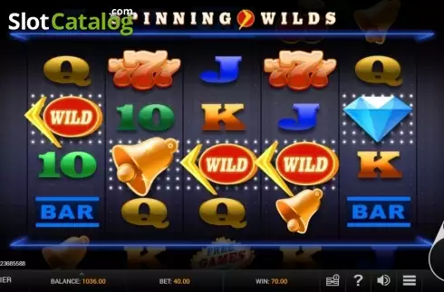 Wild win screen. Spinning Wilds slot