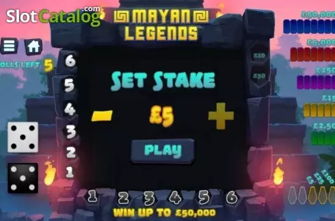 Bildschirm2. Mayan Legends slot