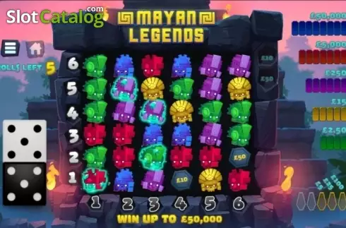 Reel Screen. Mayan Legends slot