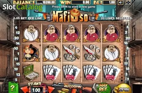 Schermo2. Mafioso (Allbet Gaming) slot