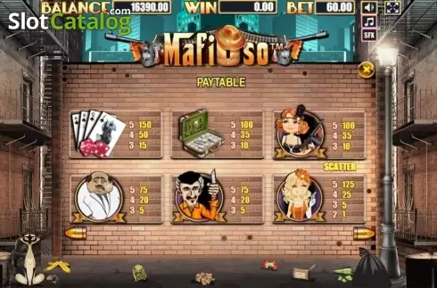 Bildschirm5. Mafioso (Allbet Gaming) slot