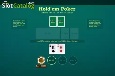 Reel screen. Hold’em Poker (OneTouch) slot
