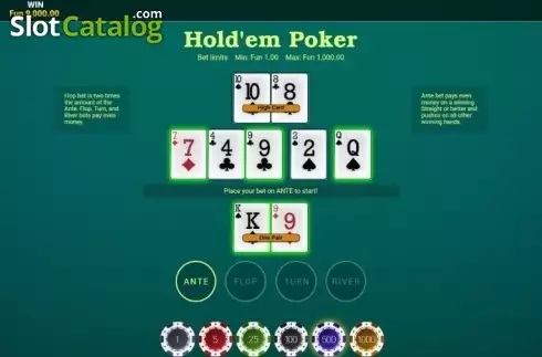 Win screen. Hold’em Poker (OneTouch) slot