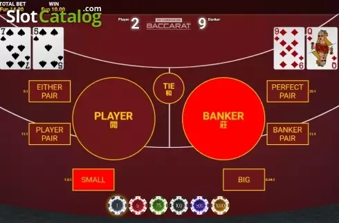 Win screen. No Commission Baccarat (OneTouch) slot