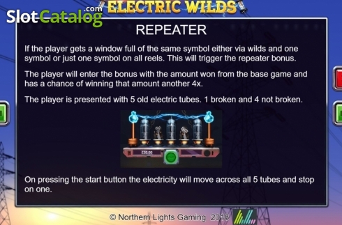 Info 3. Electric Wilds slot