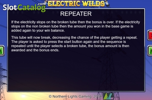 Pantalla9. Electric Wilds Tragamonedas 