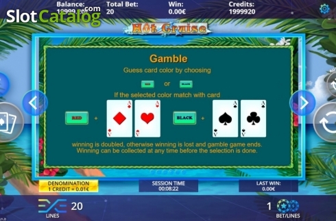 Gamble. Hot Cruise slot