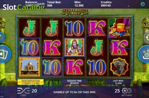 Win. Mysterious India slot